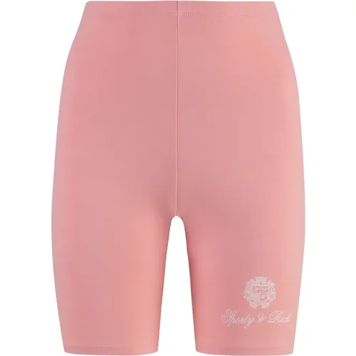 Elastische Taille Baumwollshorts - Sporty & Rich - Modalova