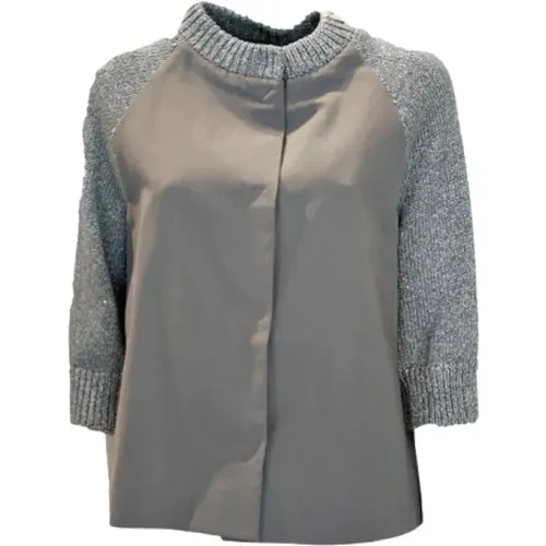 Light Jackets, female, , Size: S Mini Cape - Herno - Modalova