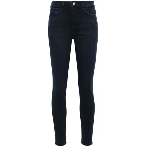 Indigo Skinny Jeans , Damen, Größe: W30 - Frame - Modalova