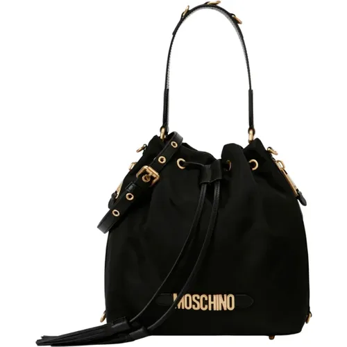 Bucket Bags, female, , Size: ONE SIZE Nero Ss23 Women`s Bucket Bag - Moschino - Modalova