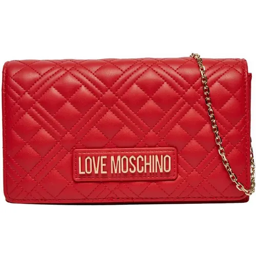 Shoulder Bags, female, , Size: ONE SIZE Quilted Shoulder Bag - Love Moschino - Modalova