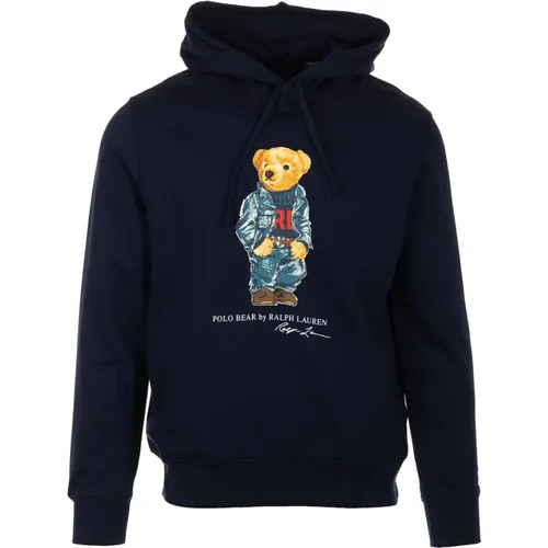 Blaue Pullover , Herren, Größe: XL - Ralph Lauren - Modalova