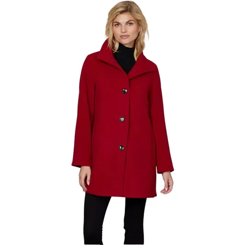 Single-Breasted Coats, female, , Size: 7XL Elegant Wool Blend Jacket - Junge - Modalova