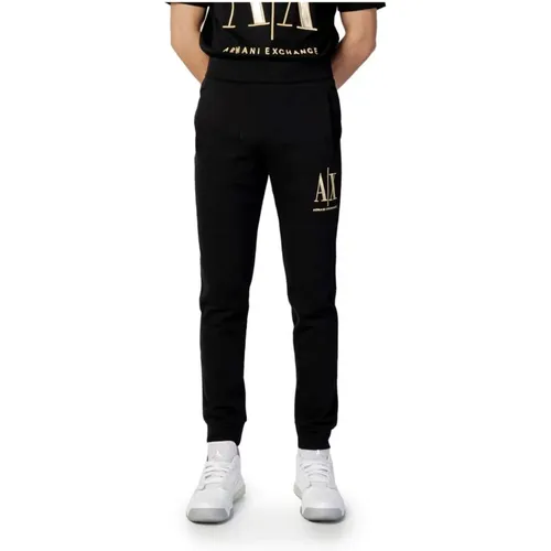 Sweatpants, male, , Size: 2XS Cotton Sport Pants Spring/Summer Collection - Armani Exchange - Modalova