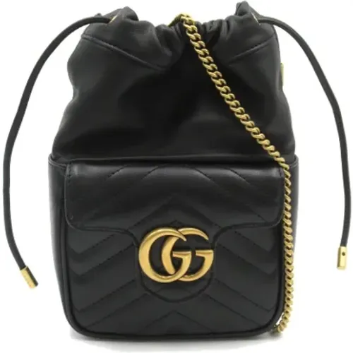 Pre-owned Bucket Bags, female, , Size: ONE SIZE Pre-owned Leather gucci-bags - Gucci Vintage - Modalova