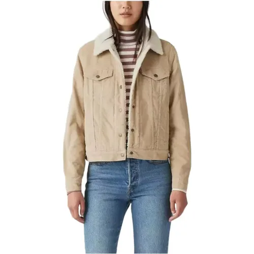 Levi's , Sherpa Safari Jacket , female, Sizes: L, XS, S - Levis - Modalova