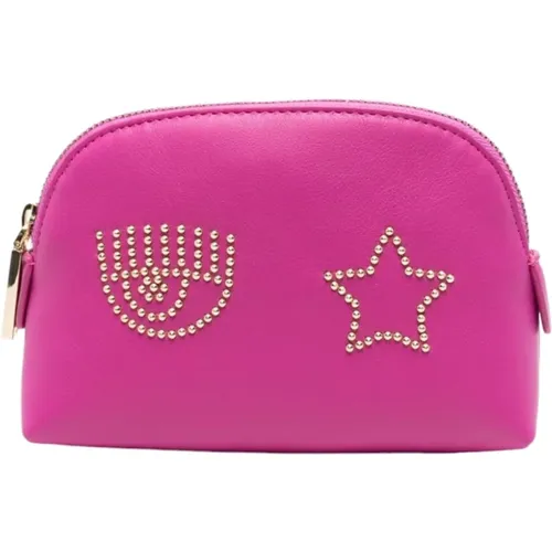 Stylish Beauty Case for Travel , female, Sizes: ONE SIZE - Chiara Ferragni Collection - Modalova