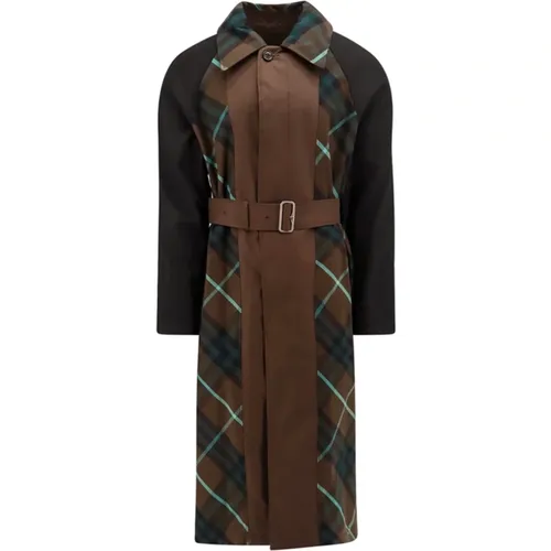 Classic Car Coat Check Lining , male, Sizes: S - Burberry - Modalova