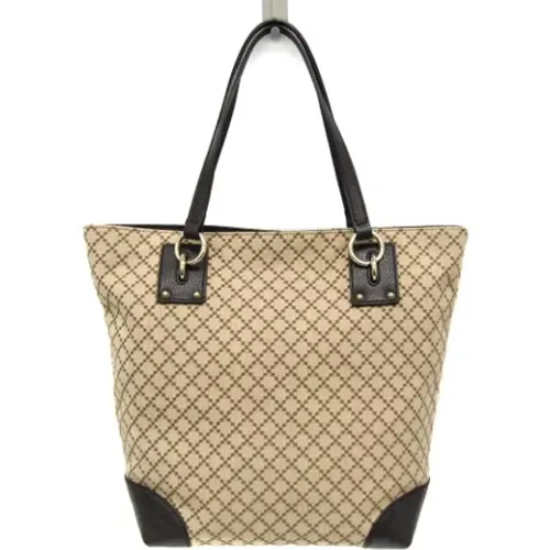 Pre-owned Tote Bags, female, , Size: ONE SIZE Pre-owned Canvas gucci-bags - Gucci Vintage - Modalova