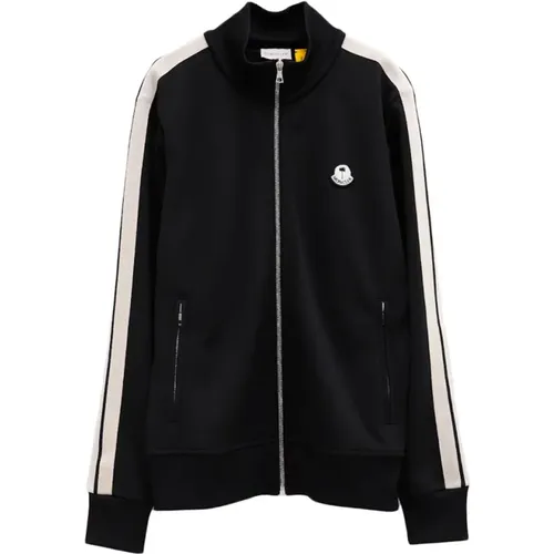 Polyester Sweatshirt with Side Stripes , male, Sizes: XS, M, 2XS - Moncler - Modalova