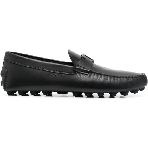 Schwarze flache Schuhe, T-Timeless Mokassins , Herren, Größe: 41 EU - TOD'S - Modalova