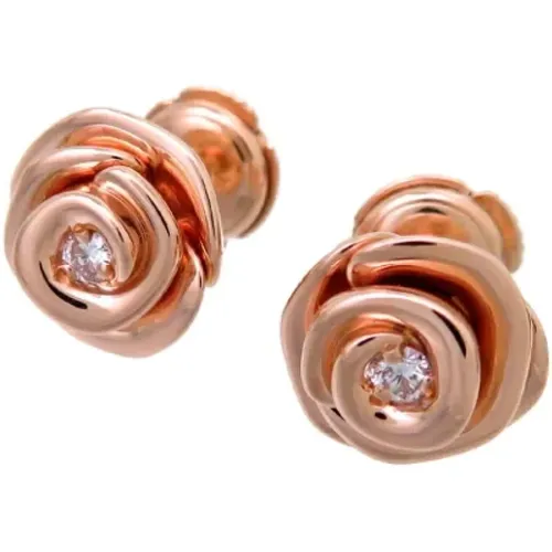 Pre-owned Jewellery, female, , Size: ONE SIZE Pre-owned Rose Gold earrings - Dior Vintage - Modalova