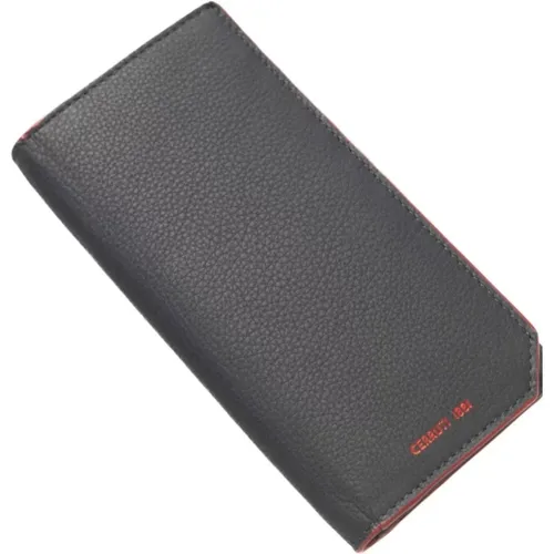 Wallets & Cardholders, male, , Size: ONE SIZE Stylish Leather Wallet with Front Logo - Cerruti 1881 - Modalova