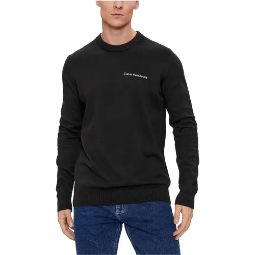 Mens Cotton Sweater , male, Sizes: XL, 2XL, L, M - Calvin Klein Jeans - Modalova