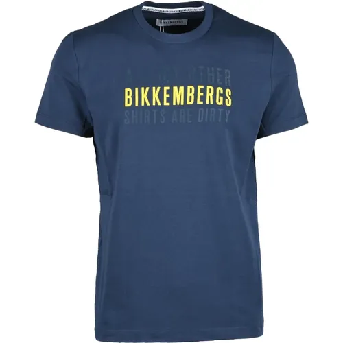 T-Shirts, male, , Size: 2XL T-Shirt for Men - Bikkembergs - Modalova