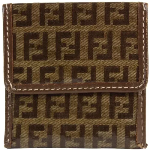 Pre-owned Wallets, female, , Size: ONE SIZE Pre-owned Canvas wallets - Fendi Vintage - Modalova