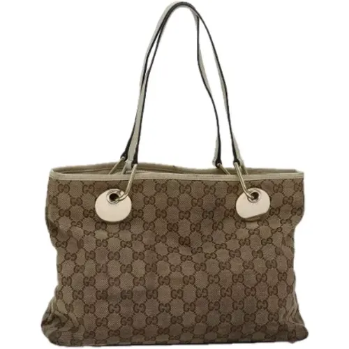 Pre-owned Tote Bags, female, , Size: ONE SIZE Pre-owned Canvas gucci-bags - Gucci Vintage - Modalova