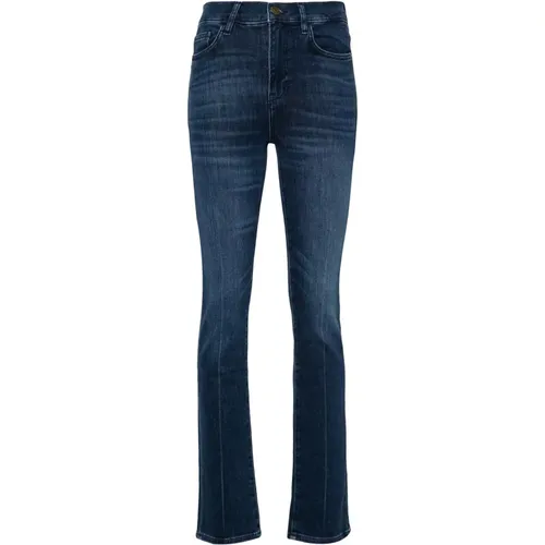 Hohe Gerade Lange Jeans , Damen, Größe: W30 - Frame - Modalova