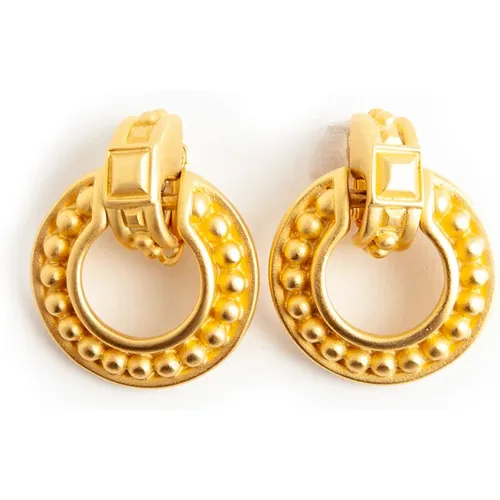 Pre-owned Jewellery, female, , Size: ONE SIZE Dots doorknocker earclips - Givenchy Pre-owned - Modalova