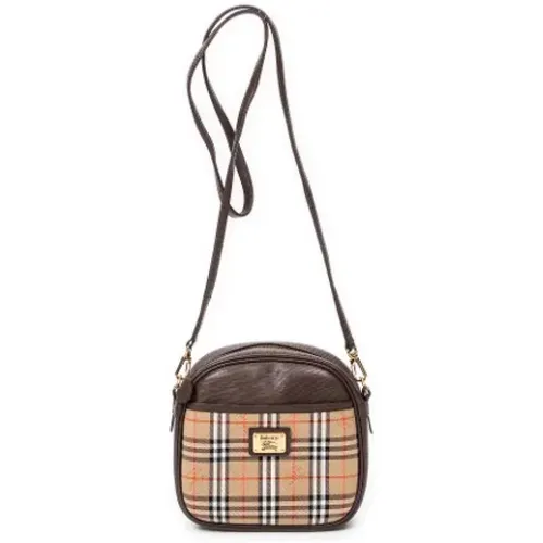 Pre-owned Cross Body Bags, female, , Size: ONE SIZE Pre-owned Canvas shoulder-bags - Burberry Vintage - Modalova