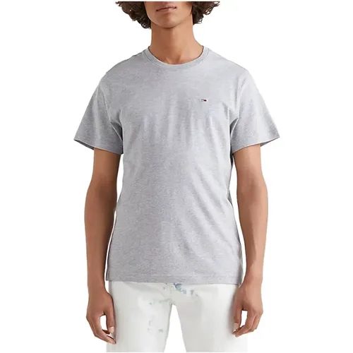 Klassisches Baumwoll-T-Shirt für Männer - Tommy Jeans - Modalova