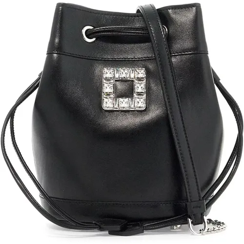 Crystal Buckle Mini Bucket Bag , female, Sizes: ONE SIZE - Roger Vivier - Modalova