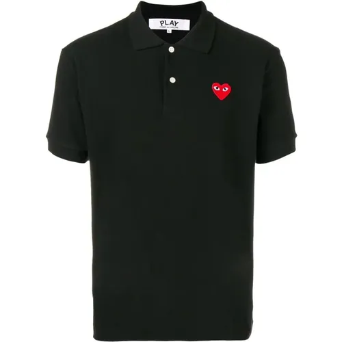 Schwarzes Polo , Herren, Größe: M - Comme des Garçons Play - Modalova