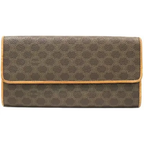 Pre-owned Wallets, female, , Size: ONE SIZE Pre-owned Canvas wallets - Celine Vintage - Modalova