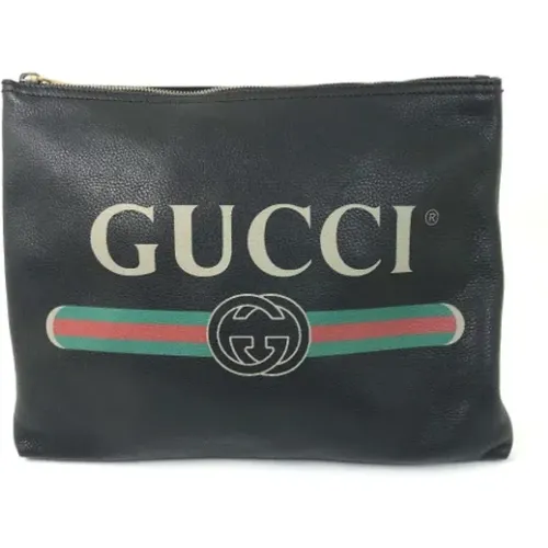 Pre-owned Clutches, male, , Size: ONE SIZE Pre-owned Leather gucci-bags - Gucci Vintage - Modalova