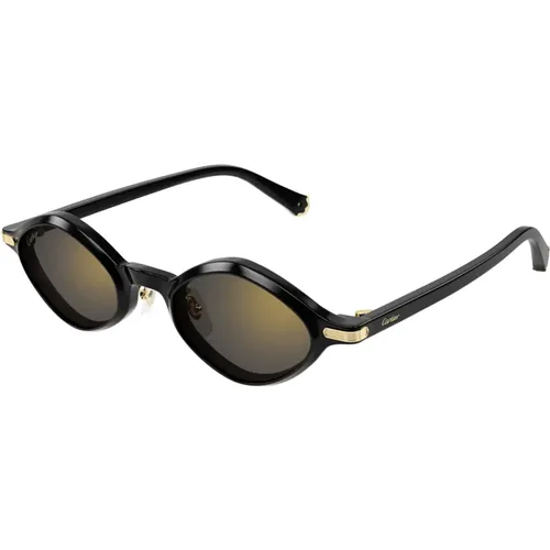 Sunglasses, unisex, , Size: 48 MM Ct0540S 001 Sunglasses - Cartier - Modalova