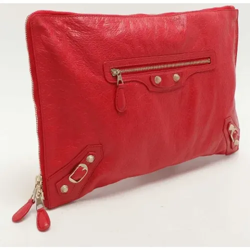 Pre-owned Clutches, female, , Size: ONE SIZE Pre-owned Leather clutches - Balenciaga Vintage - Modalova