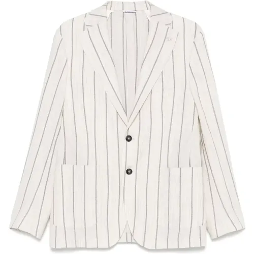 Blazers, male, , Size: XL Jacket with Front Button Fastening - Manuel Ritz - Modalova