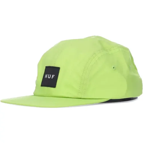 Caps, male, , Size: ONE SIZE Flat Visor Cap Essentials Box Logo - HUF - Modalova