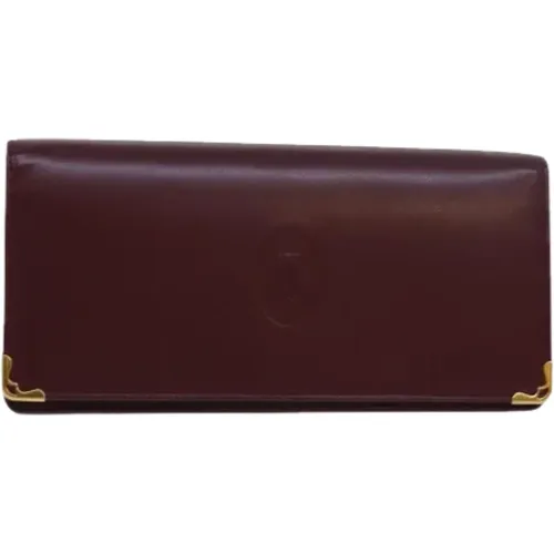 Pre-owned Leather wallets , female, Sizes: ONE SIZE - Cartier Vintage - Modalova