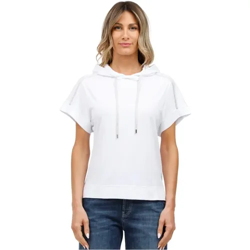 Hoodies, female, , Size: M Hooded Sweatshirt Half Sleeve - Gran Sasso - Modalova