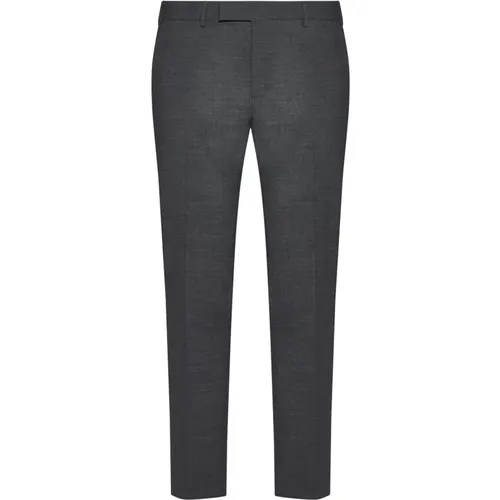 Grey Trousers with White/Blue Detail , male, Sizes: 3XL, 4XL - PT Torino - Modalova