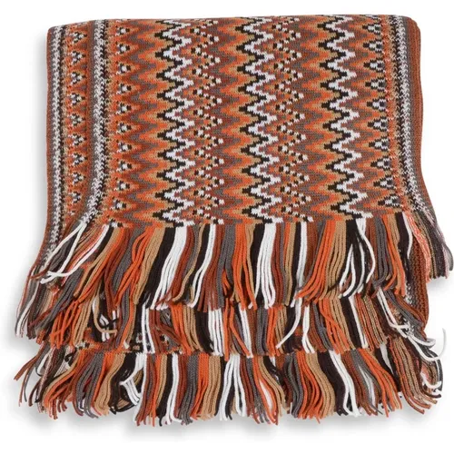 Winter Scarves, female, , Size: ONE SIZE Wool-Blend Cape - Missoni - Modalova