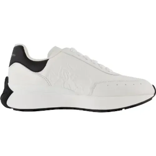 Leather sneakers , female, Sizes: 2 UK - alexander mcqueen - Modalova