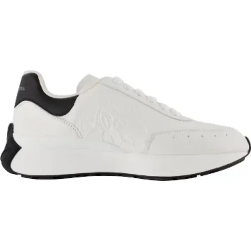 Leather sneakers , female, Sizes: 8 UK, 2 UK - alexander mcqueen - Modalova