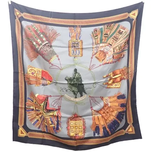 Pre-owned Scarves, female, , Size: ONE SIZE Pre-owned Silk scarves - Hermès Vintage - Modalova