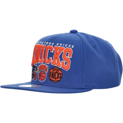 Caps, male, , Size: ONE SIZE NBA Champ Stack Flat Brim Cap - Mitchell & Ness - Modalova