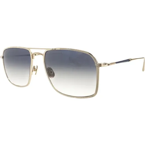 Sunglasses, male, , Size: 57 MM Gold Blue Gradient Sunglasses - Matsuda - Modalova