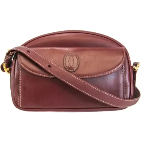 Pre-owned Cross Body Bags, female, , Size: ONE SIZE Pre-owned Leather shoulder-bags - Cartier Vintage - Modalova