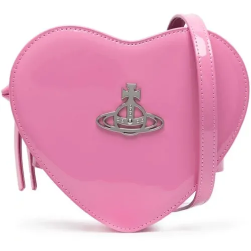 Heart-Shaped Frame Shoulder Bag , female, Sizes: ONE SIZE - Vivienne Westwood - Modalova