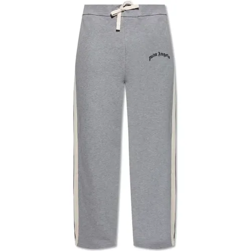 Sweatpants, male, , Size: M Sweatpants with logo - Palm Angels - Modalova