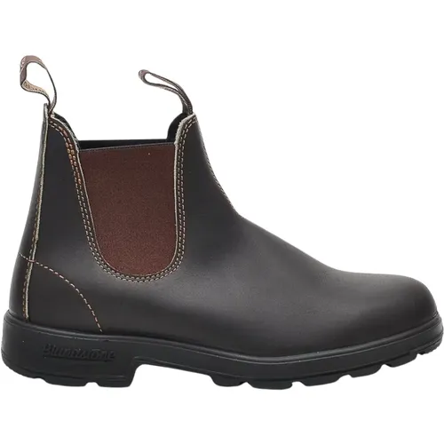 Klassische Braune Leder Stiefeletten , Herren, Größe: 39 EU - Blundstone - Modalova