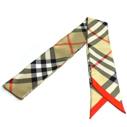 Pre-owned Silk scarves , female, Sizes: ONE SIZE - Burberry Vintage - Modalova