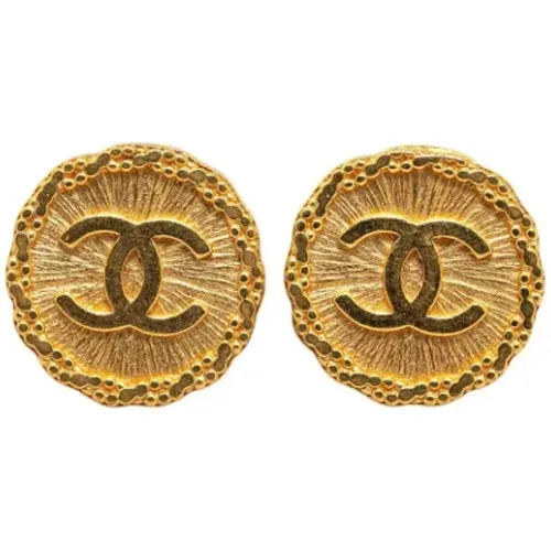 Pre-owned Jewellery, female, , Size: ONE SIZE Pre-owned Metal earrings - Chanel Vintage - Modalova