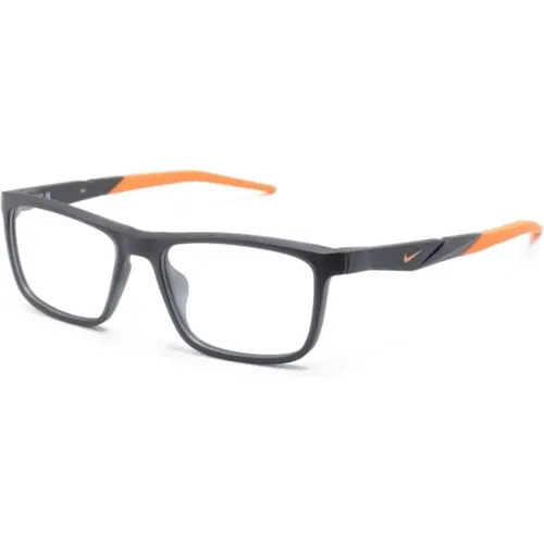 Glasses, male, , Size: 54 MM Grey Optical Frame Stylish Everyday Use - Nike - Modalova