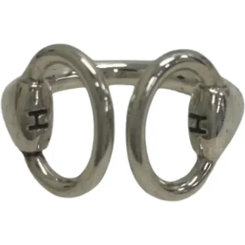 Pre-owned Silver rings , female, Sizes: ONE SIZE - Hermès Vintage - Modalova